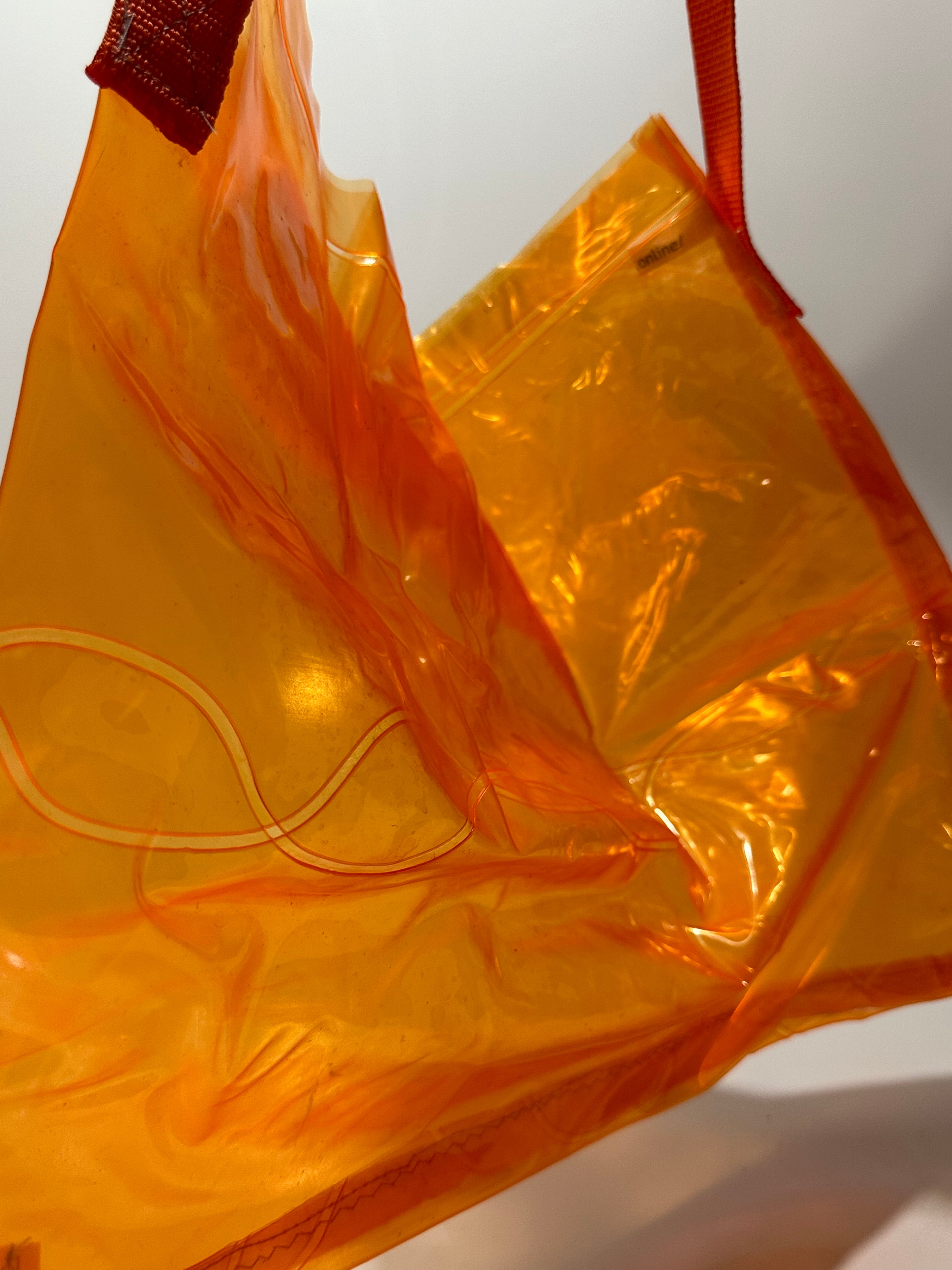 Orange tote bag