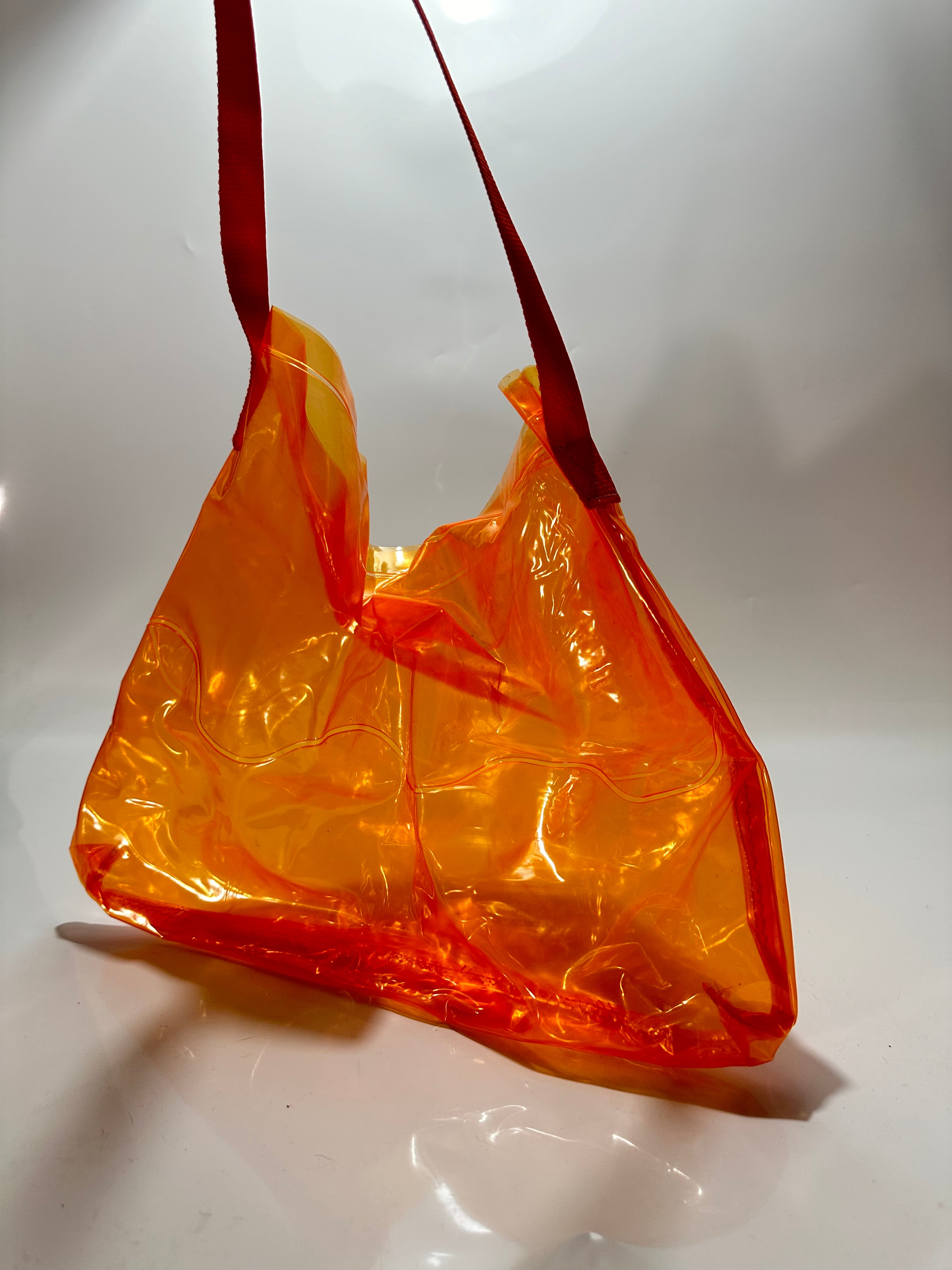 Orange tote bag