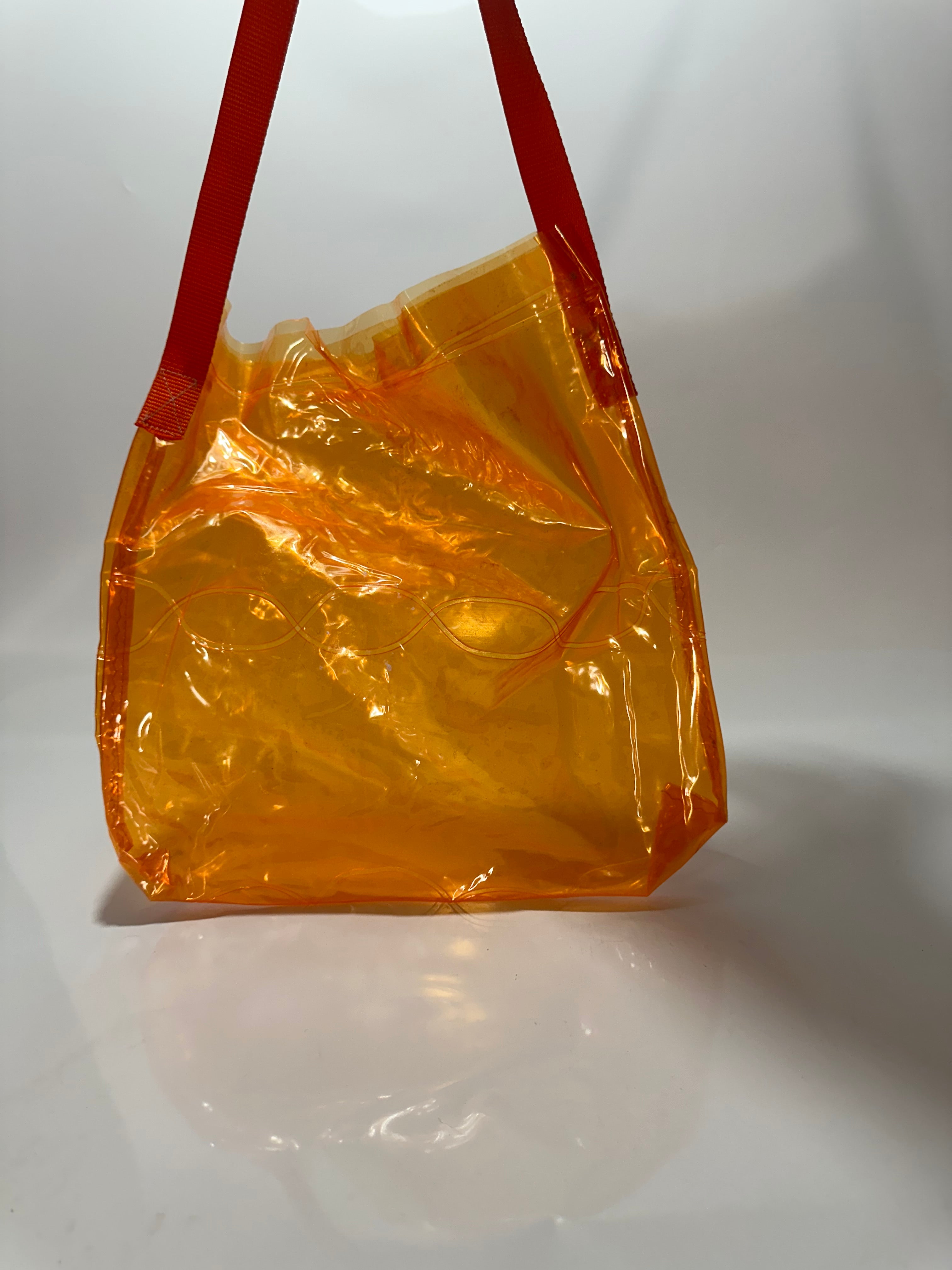 Orange tote bag