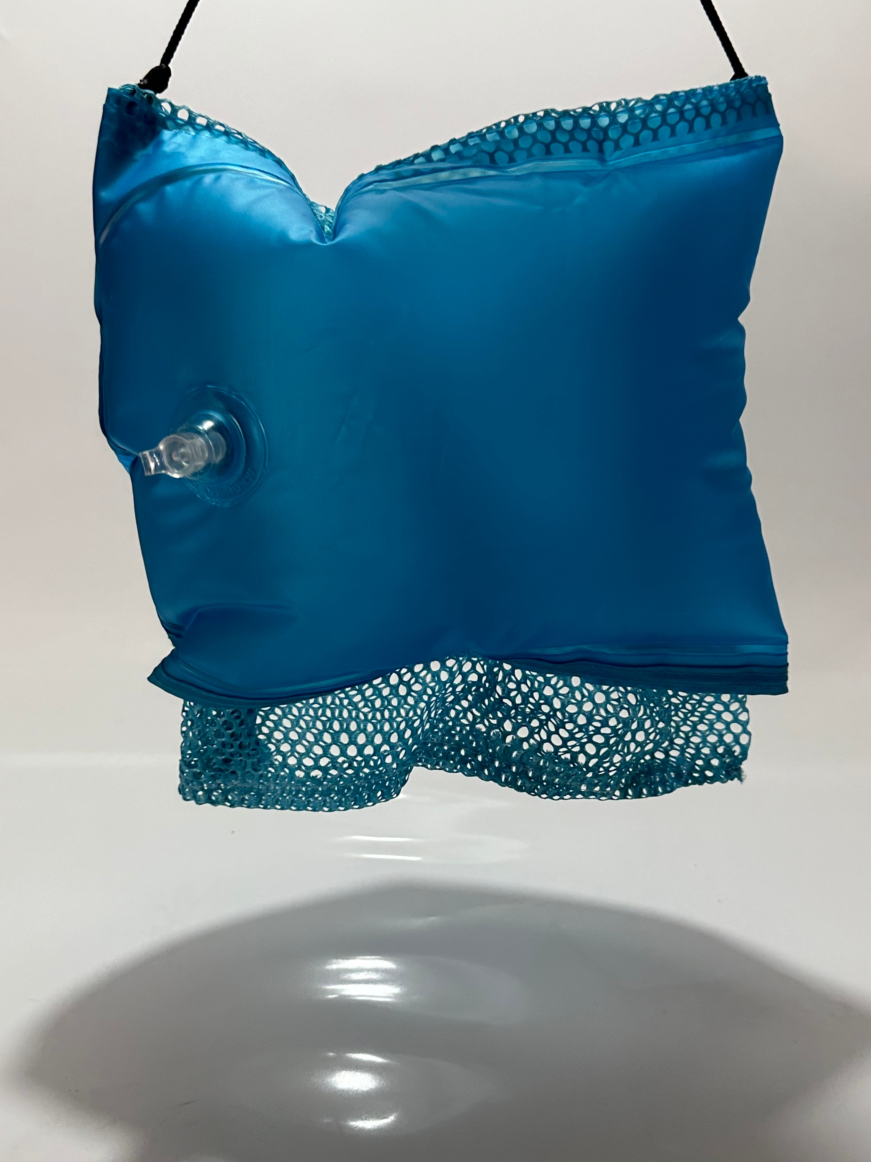 Blue vinyl bag