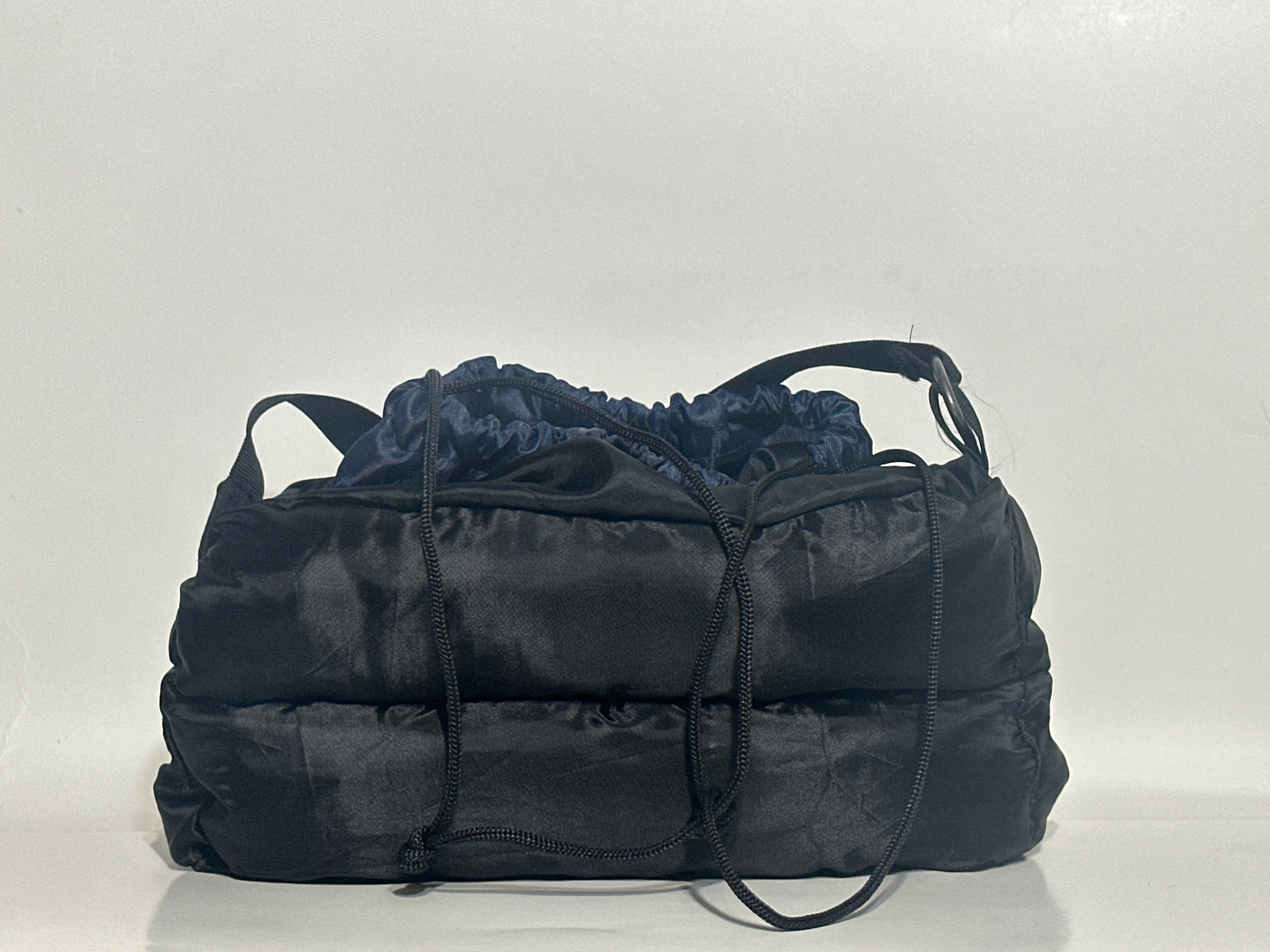 black bag with blue