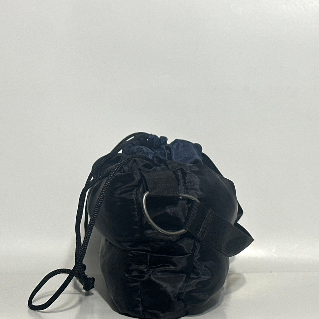 black bag with blue