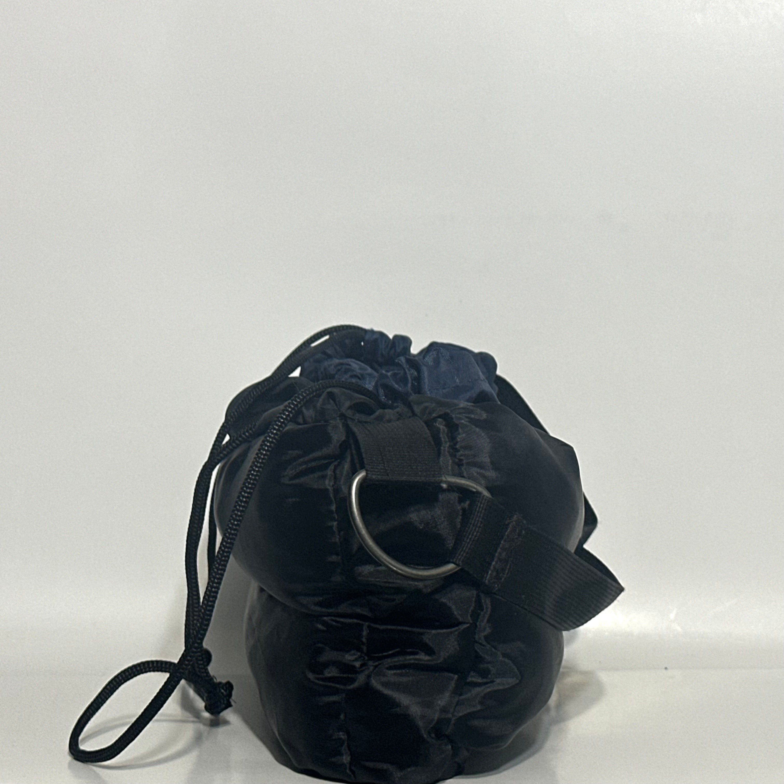 black bag with blue