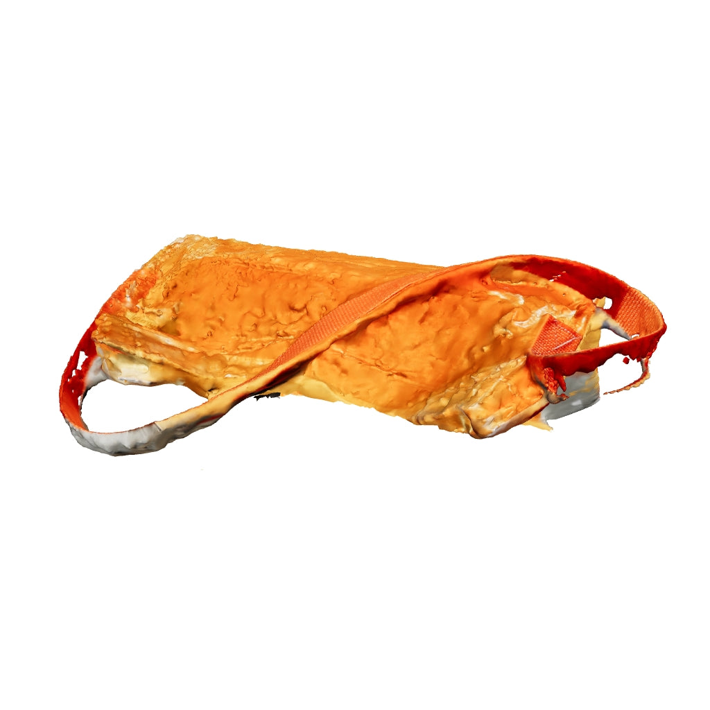 Orange tote bag