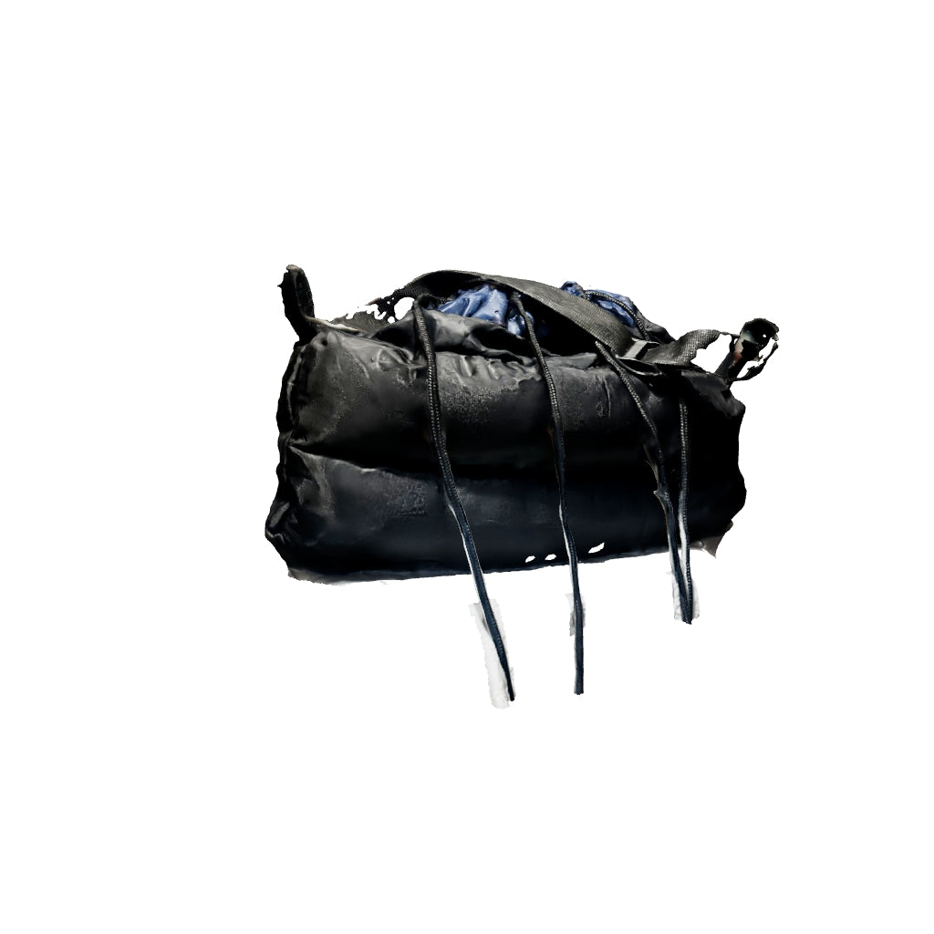 black bag with blue